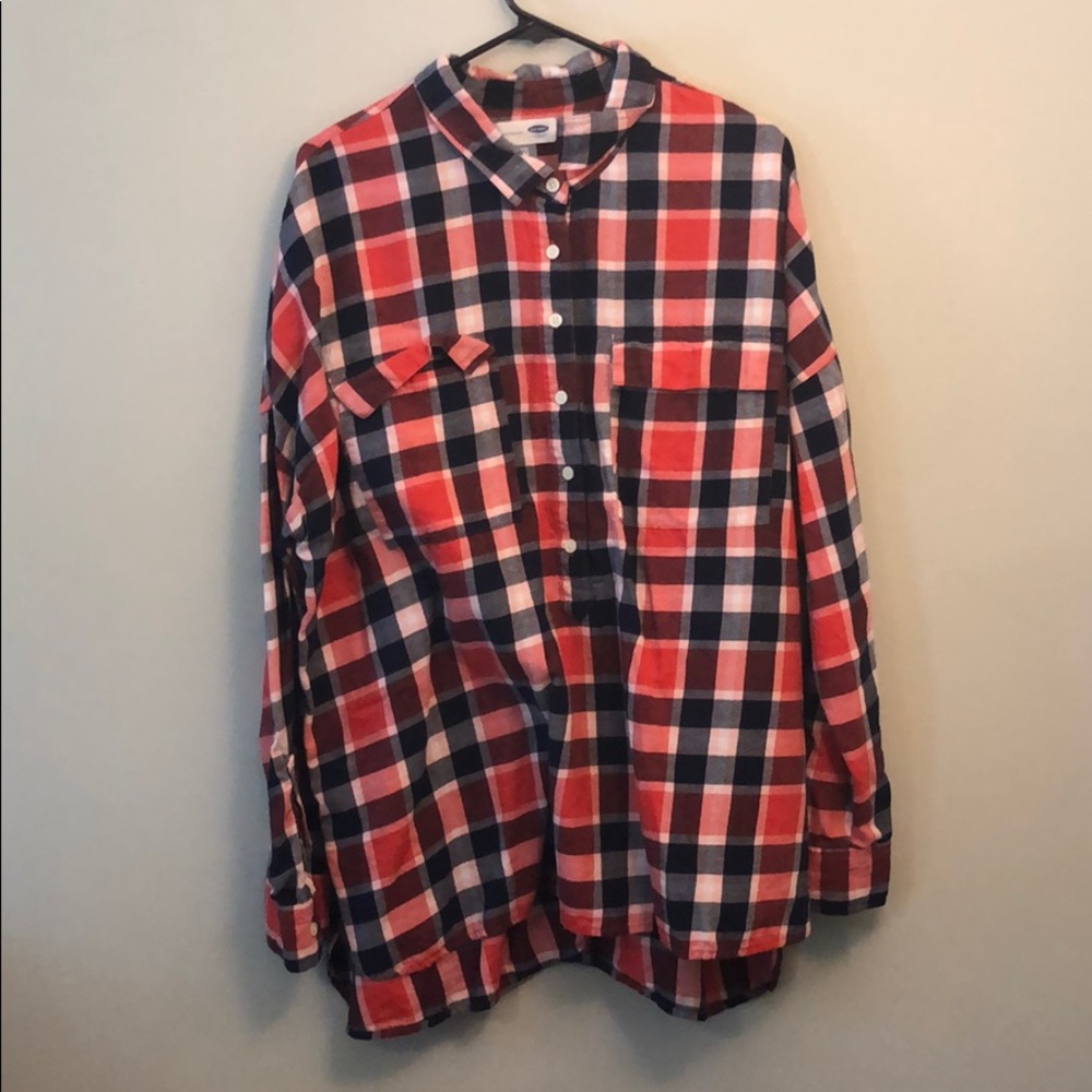 Old Navy 1/4 button up flannel
